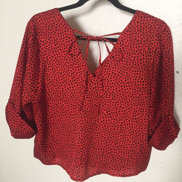 TOPSHOP Cropped Blouse - Picture 2 of 4